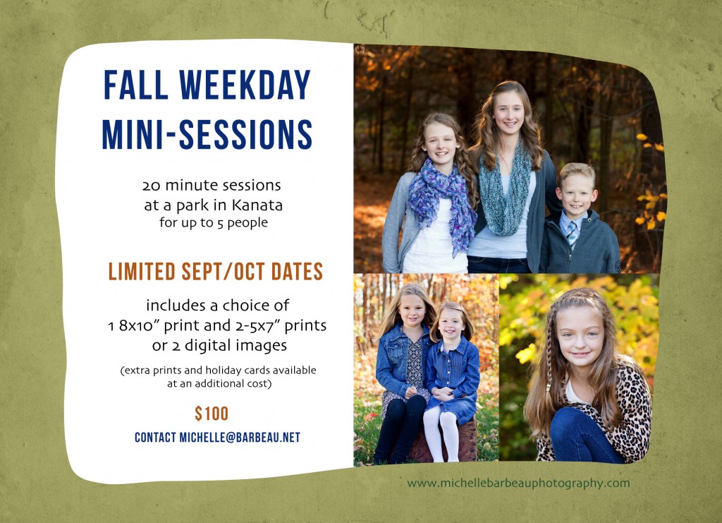 Ottawa Fall mini sessions 2014